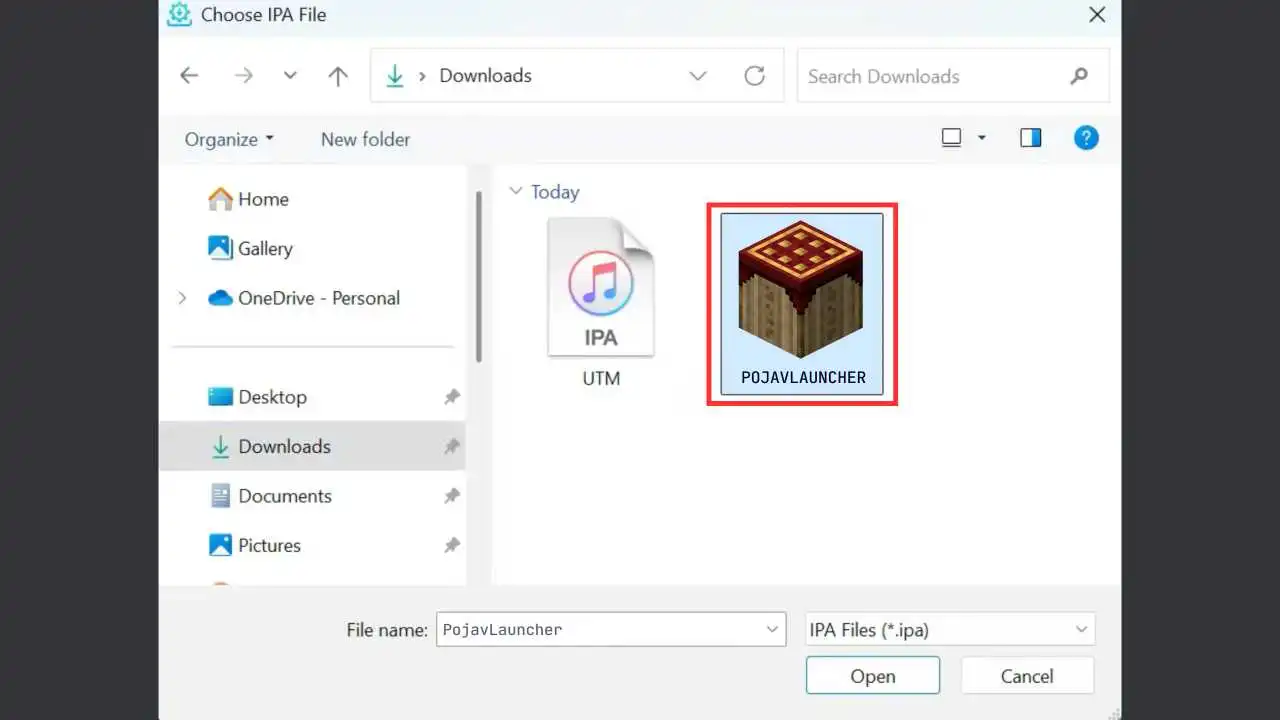 Drag and Drop IPA File to Sideloadly